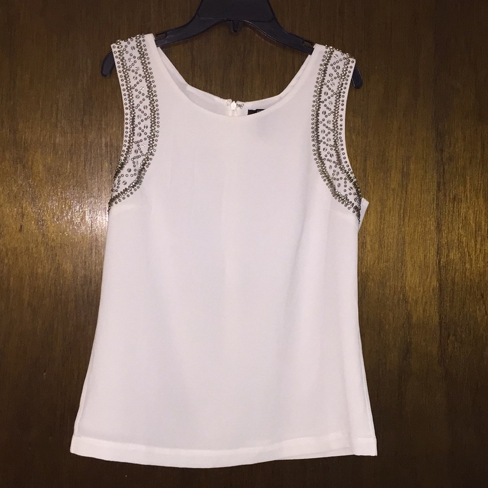 White beaded top